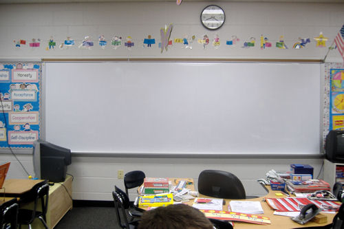 large classroom whiteboard